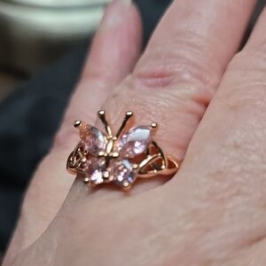 Rose Gold Butterfly Ring
